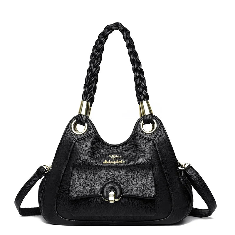 Luxury PU Women's Handbag Large Capacity Shoulder Women's Handbag
