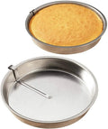 Set of 2 Easy-Out Cake Pans Quick Release 9\" Diameter X 1 1/2\"H
