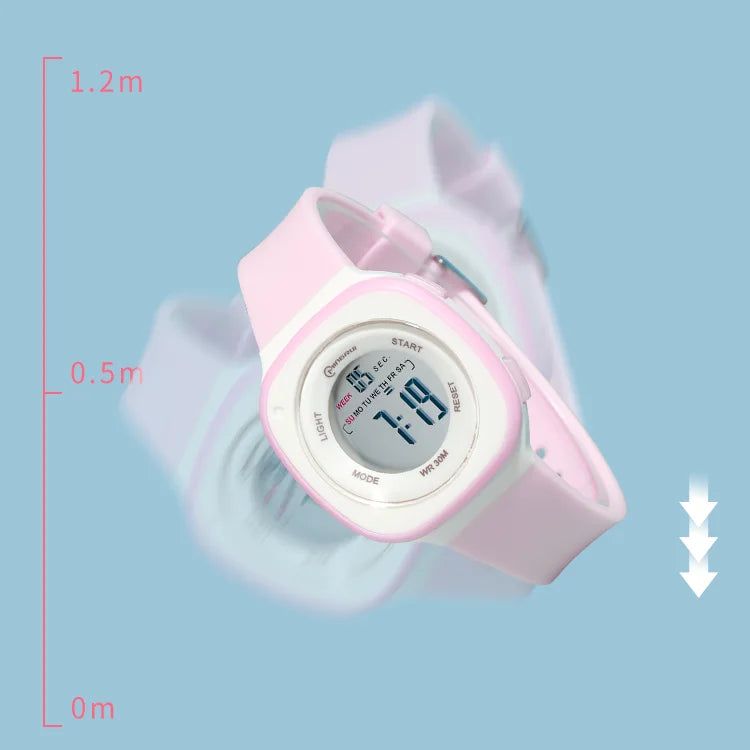 Stylish Digital Watches for Girls - Square Design