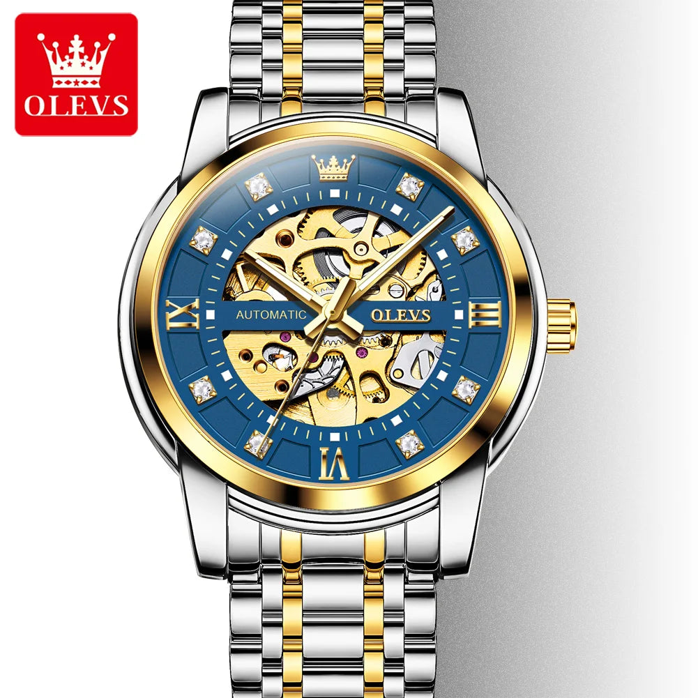 OLEVS Diamond Stainless Steel Men's Watch
