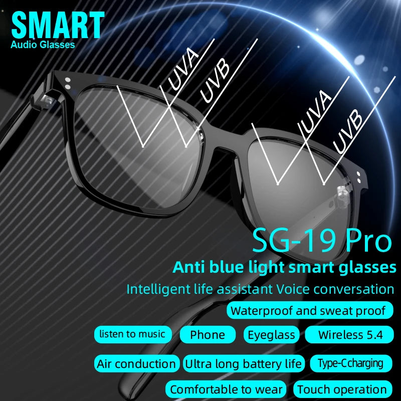 3-in-1 Smart Sunglasses with TWS Earphones