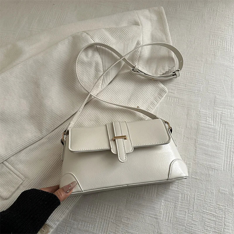 Women's Fashion Autumn Waterproof PU Leather Shoulder Bag