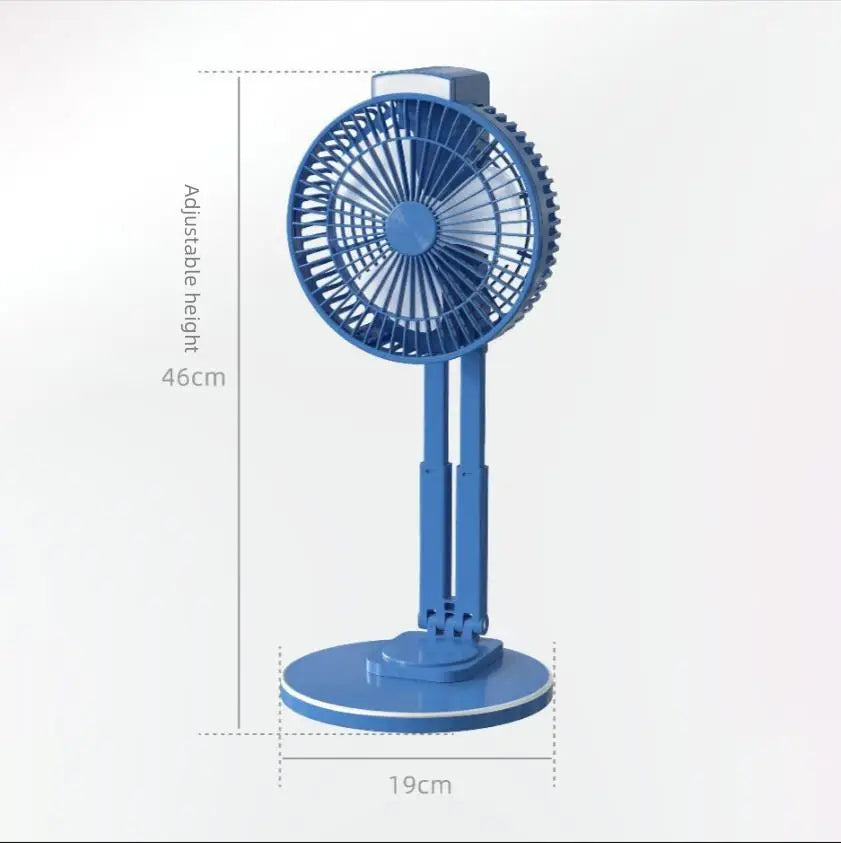 Portable 1500mAh Fan Lamp with USB Charging
