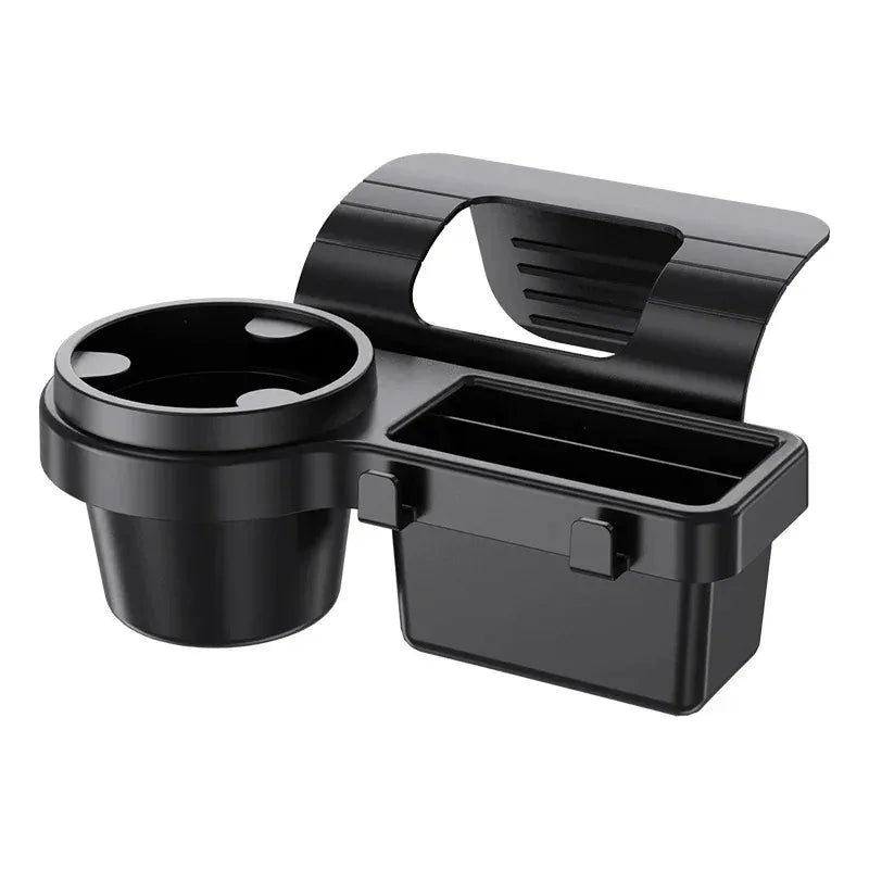 Car Cup Holder & Storage Tray with Phone Mount