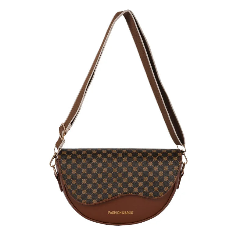 Vintage Texture Single Shoulder Bag for Women New Trendy