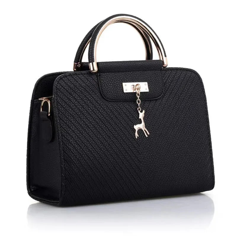Women's Pure Color PU Small Square Crossbody Bag Luxury Snake Pattern