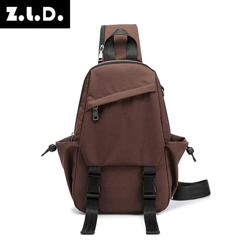 Men's Vintage Waterproof Durable Polyester Chest Crossbody Bag