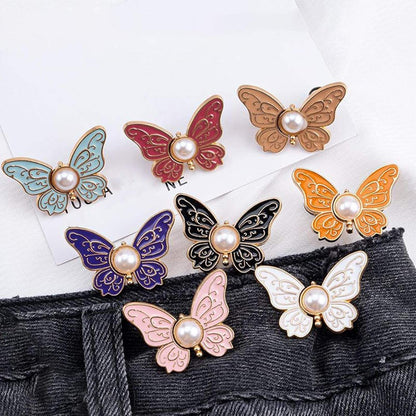 Eco Butterfly Button Set – 8pcs Zinc Alloy Clips(3-Piece Combo)