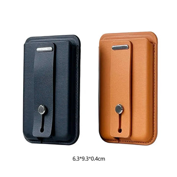 Ready to Ship Leather Magnet Smart Phone ID Card Holder Wallet