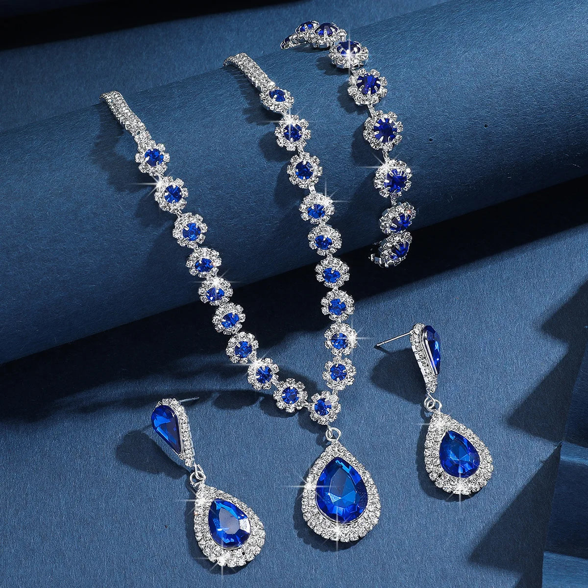 Luxury Bridal Crystal Jewelry Set