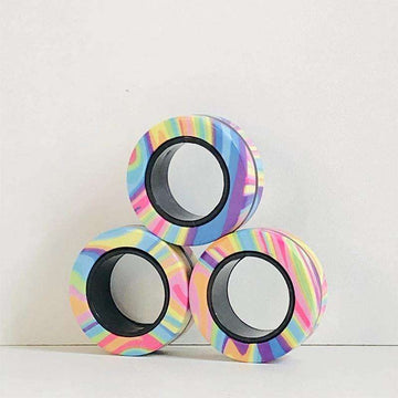 Magnetic Fidget Ring – Stress Relief Hand Spinner for Kids & Adults