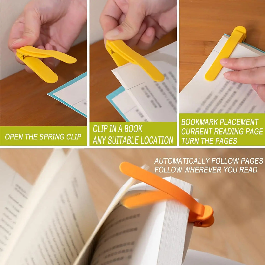 2026 3pcs/set Silicone Smart Bookmark Book Accessories for Reading