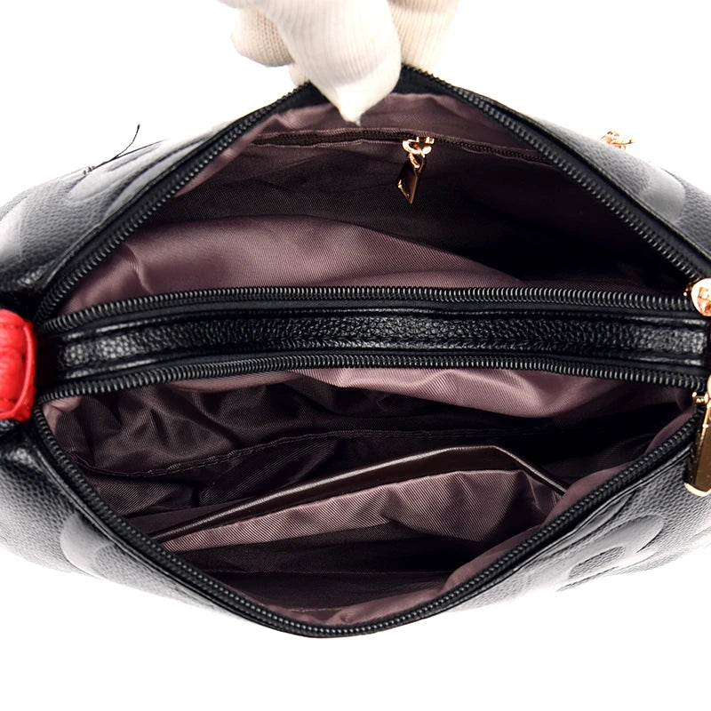 Luxury Ladies Designer Handbags Popular Crossbody with Embossed