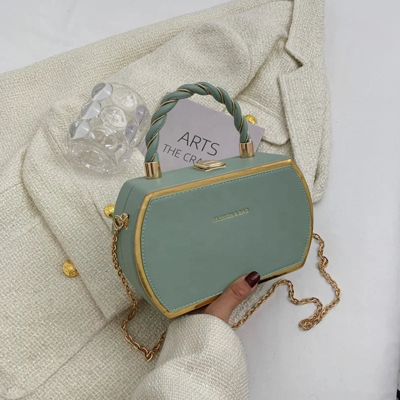 New Fashionable Women's One Shoulder PU Leather Handbag