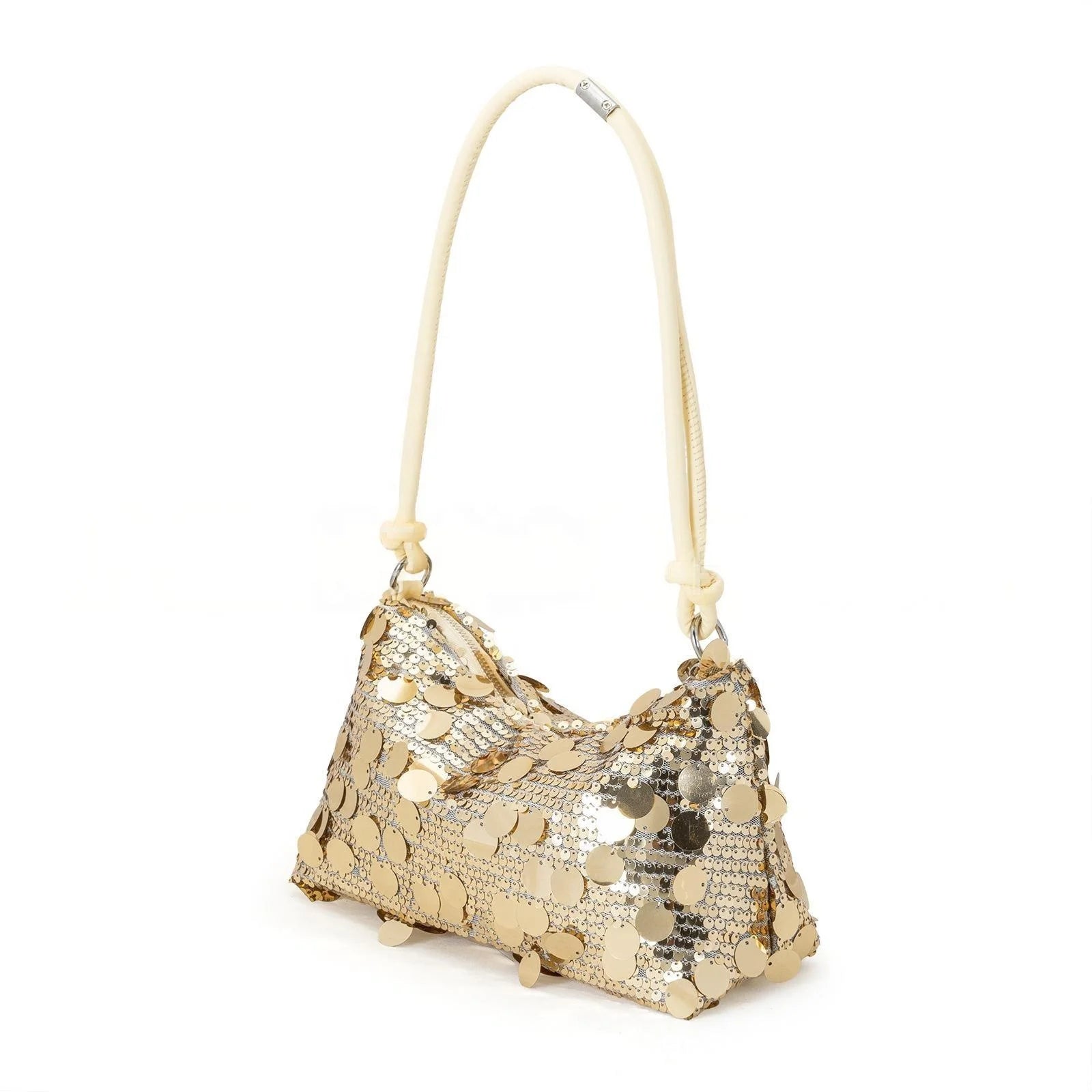 Vintage Lady Zipper Fashion Sequined Single Handle