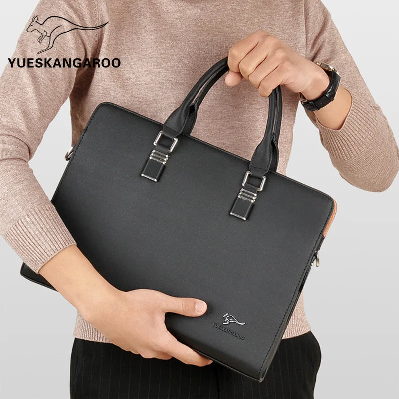 Pvc Briefcase Men's Waterproof PVC Business Briefcase – Luxury.com.bd