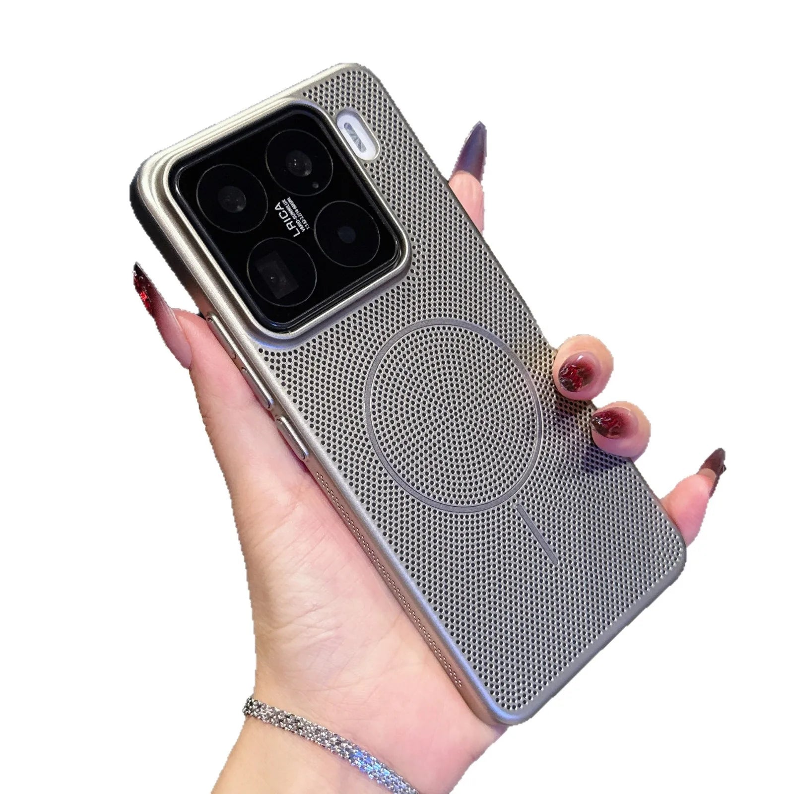 For Xiaomi Magnetic Phone Case Mesh Cooling Breathable