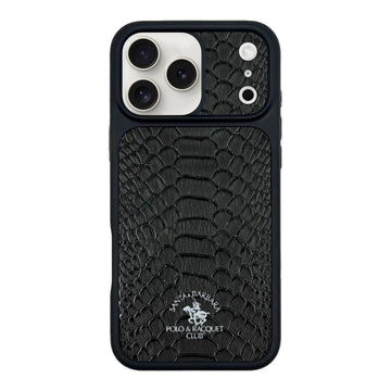 POLO Pure Color Portrait Design Magnetic PU Leather Shockproof Phone Case for 17 Pro