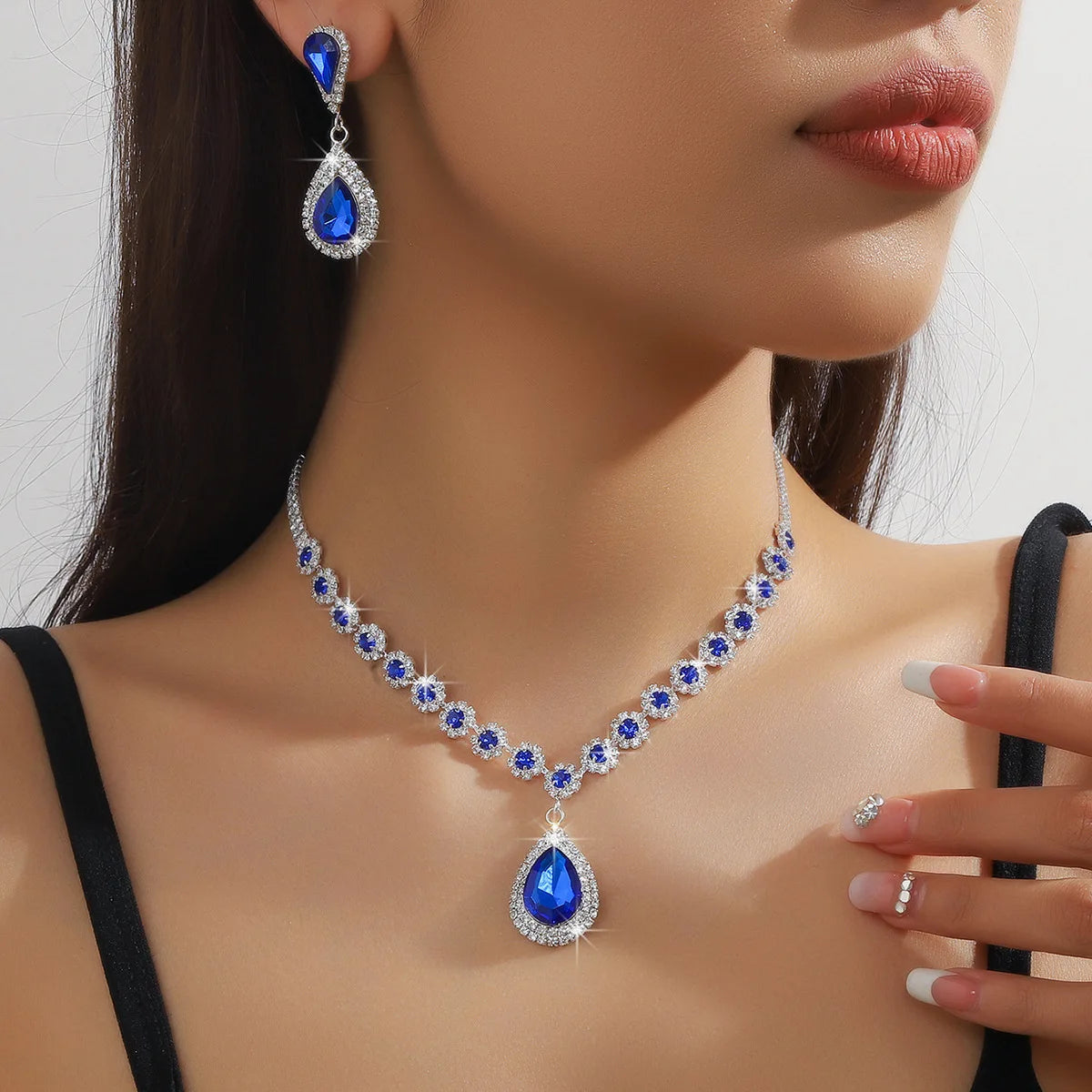 Luxury Bridal Crystal Jewelry Set