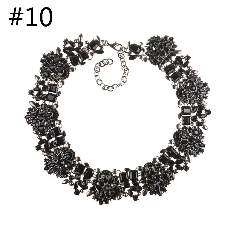 Luxury Crystal Gemstone Necklace - Women's Jewelry