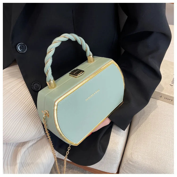 New Fashionable Women's One Shoulder PU Leather Handbag