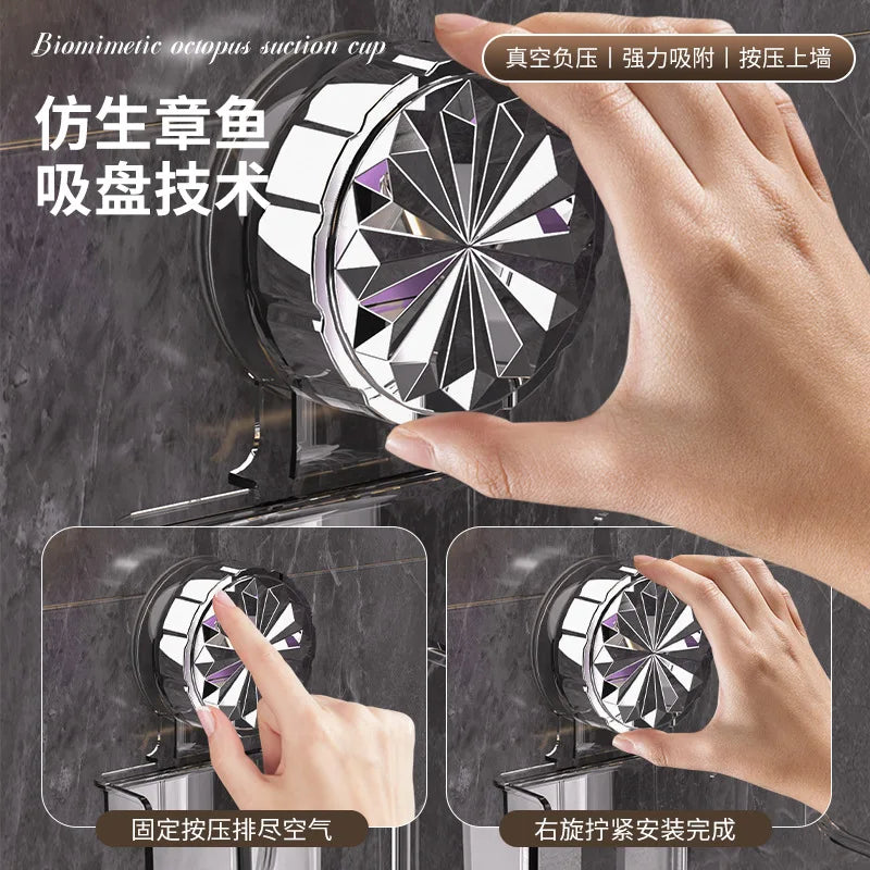 Luxury Wall-Mounted Suction Cup Tissue Box