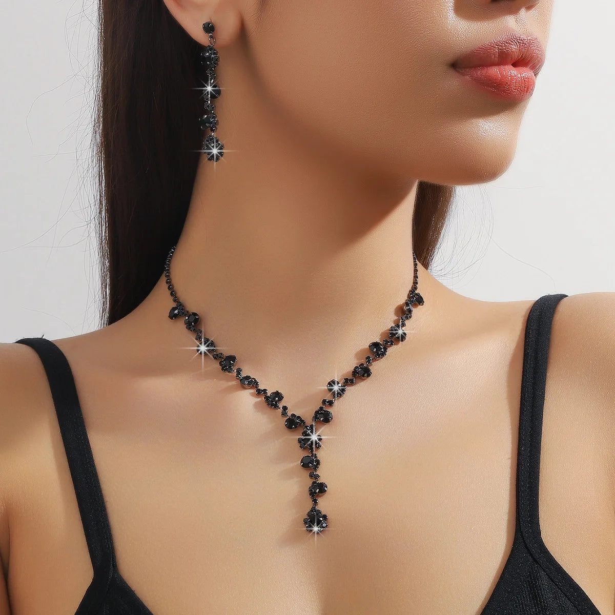 Luxury Bridal Crystal Rhinestone Jewelry Set