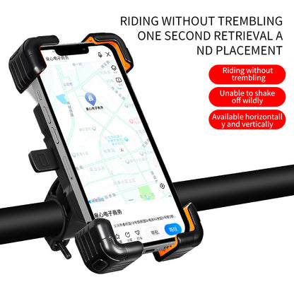Universal 360 Degree Bike Phone Mount – Quick Release Holder for Motorcycles & Bicycles