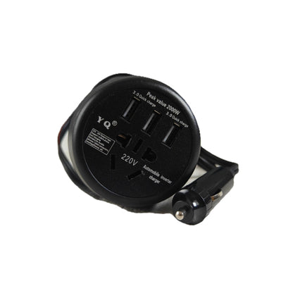 DC 200W Auto Identify Car Power Inverter Converter 12V/24V to 110V/220V Pure Sine Wave Output 50Hz