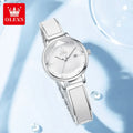 OLEVS Luxury Ladies Diamond Stainless Steel Watch