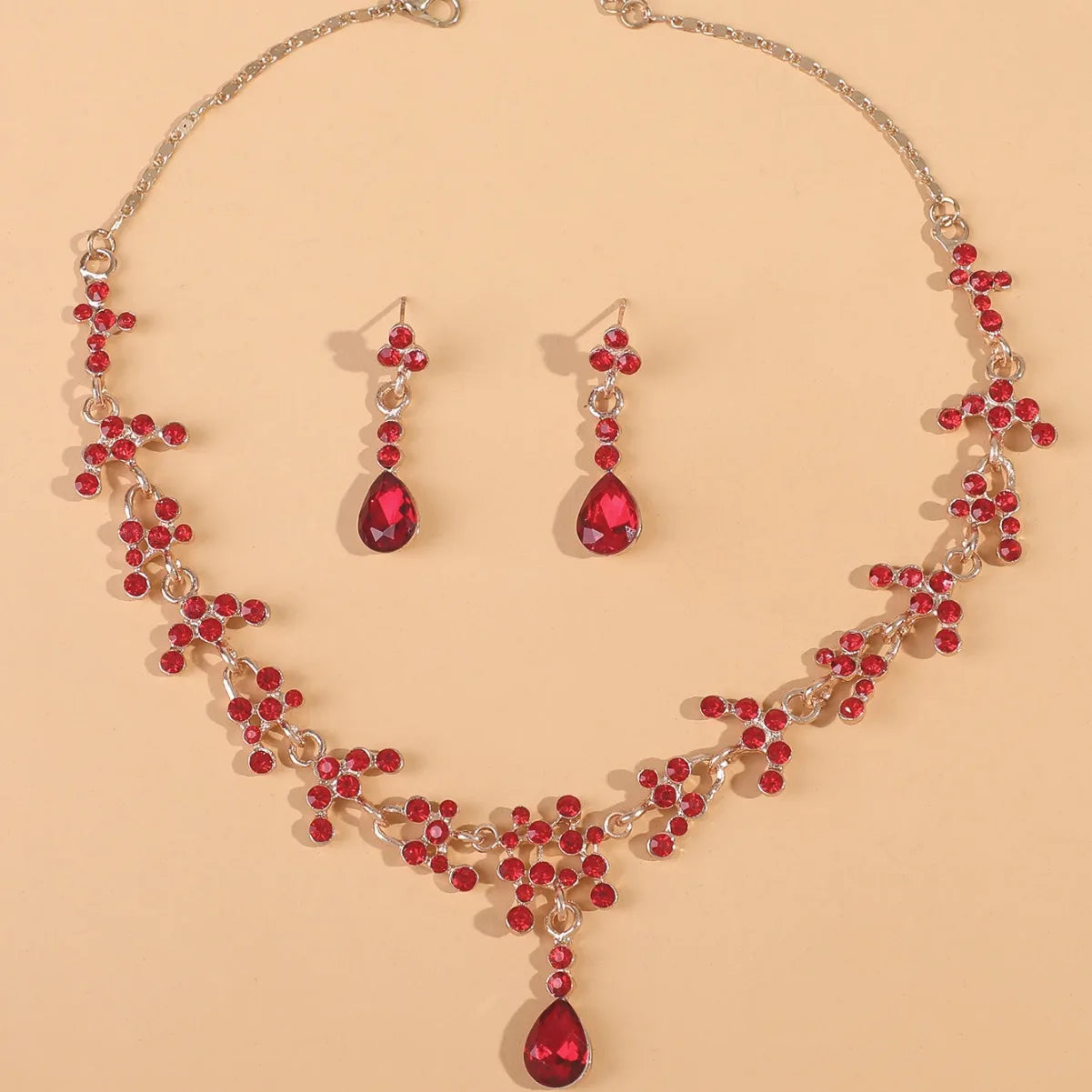 Elegant Rhinestone Wedding Jewelry Set