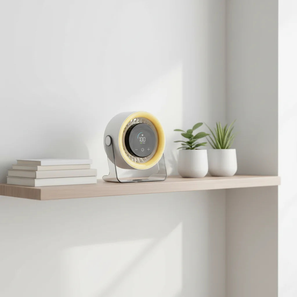 Bladeless Table/Desk Fan with Touch Control 100 Speeds Rechargeable