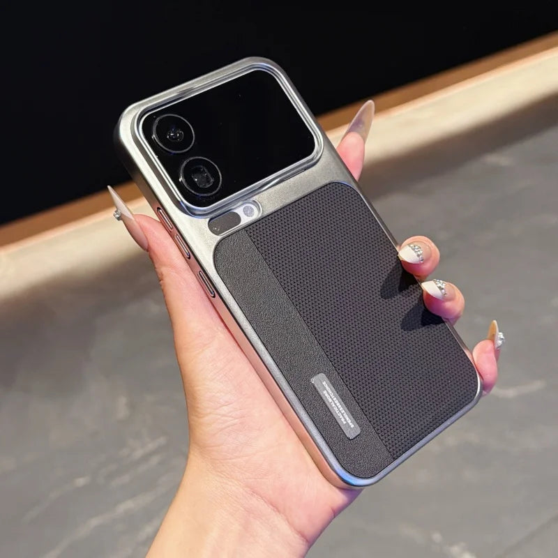 Business Ultra Thin Electroplating Leather Phone Case for Xiaomi
