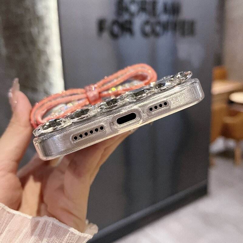 Luxury Full Inlay Diamond Shining 3D Bow Pattern Phone Case