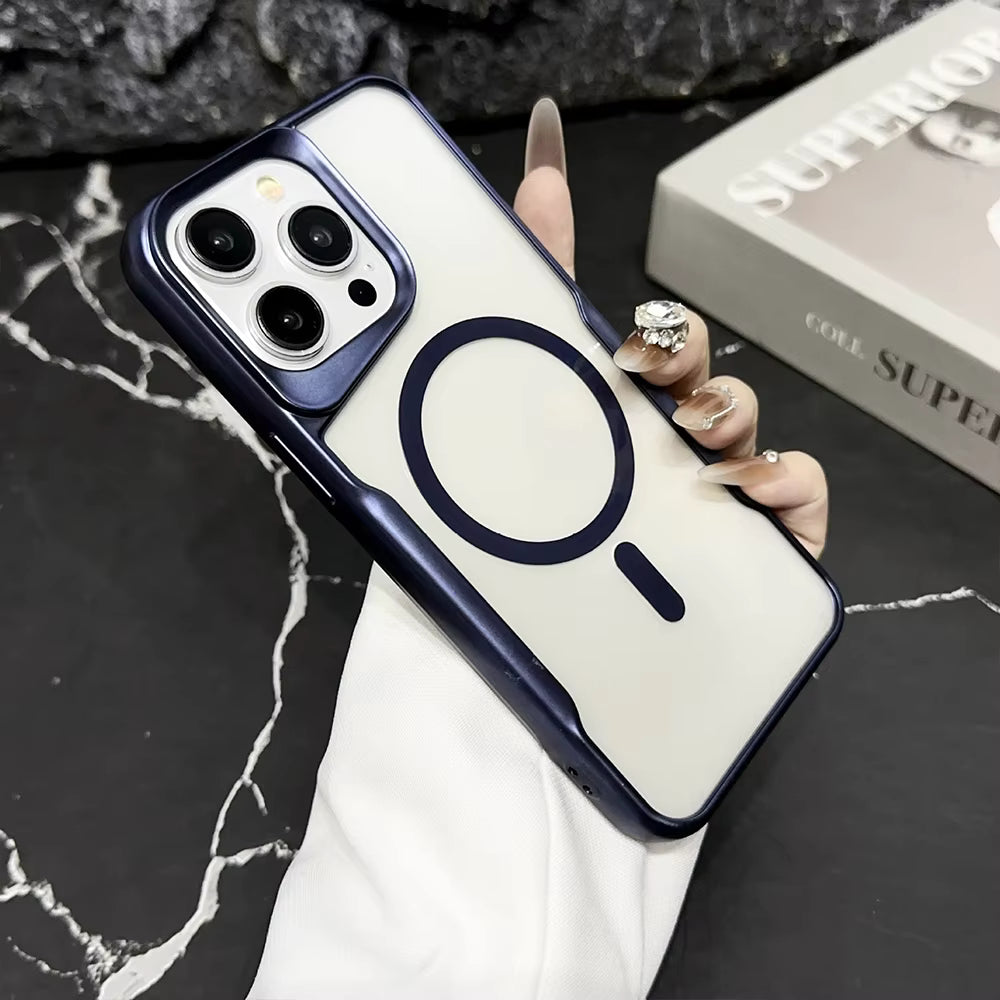 Magnetic Wireless Charging Shockproof Case for iPhone – MagSafe Compatible Protective Cover