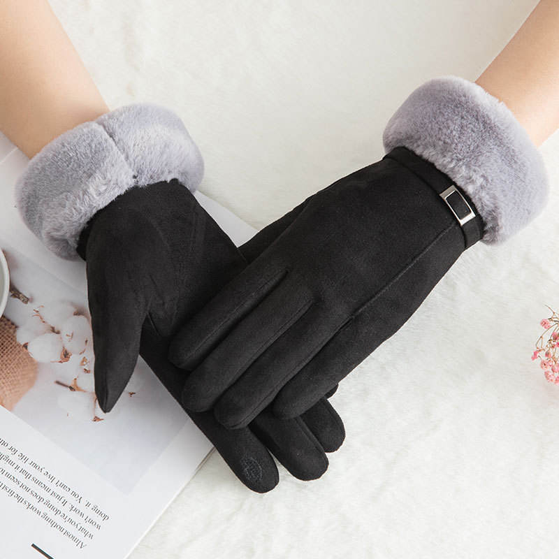 Double Thick Plush Winter Gloves