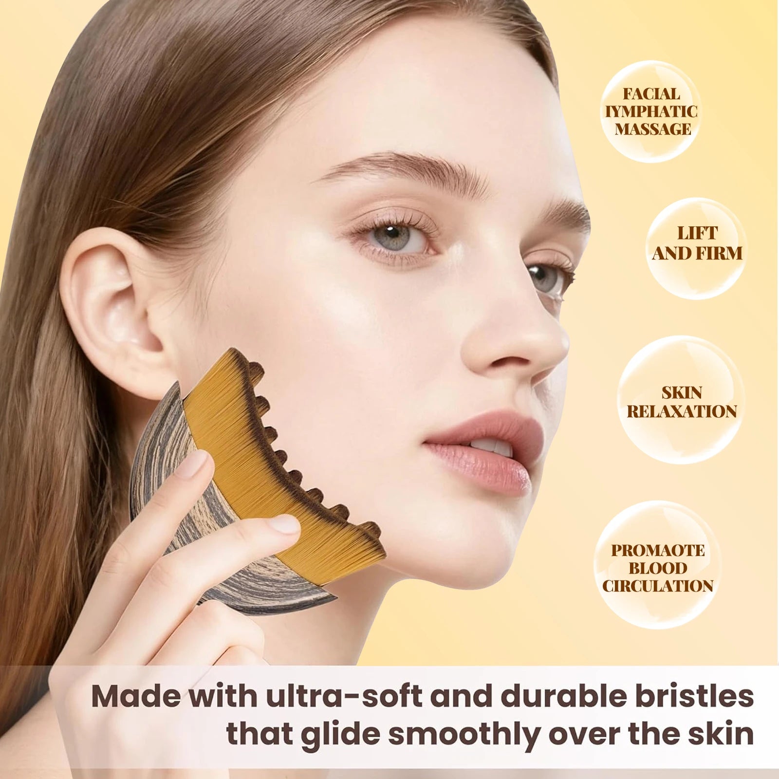 Vegan Synthetic Lymphatic Face Brush