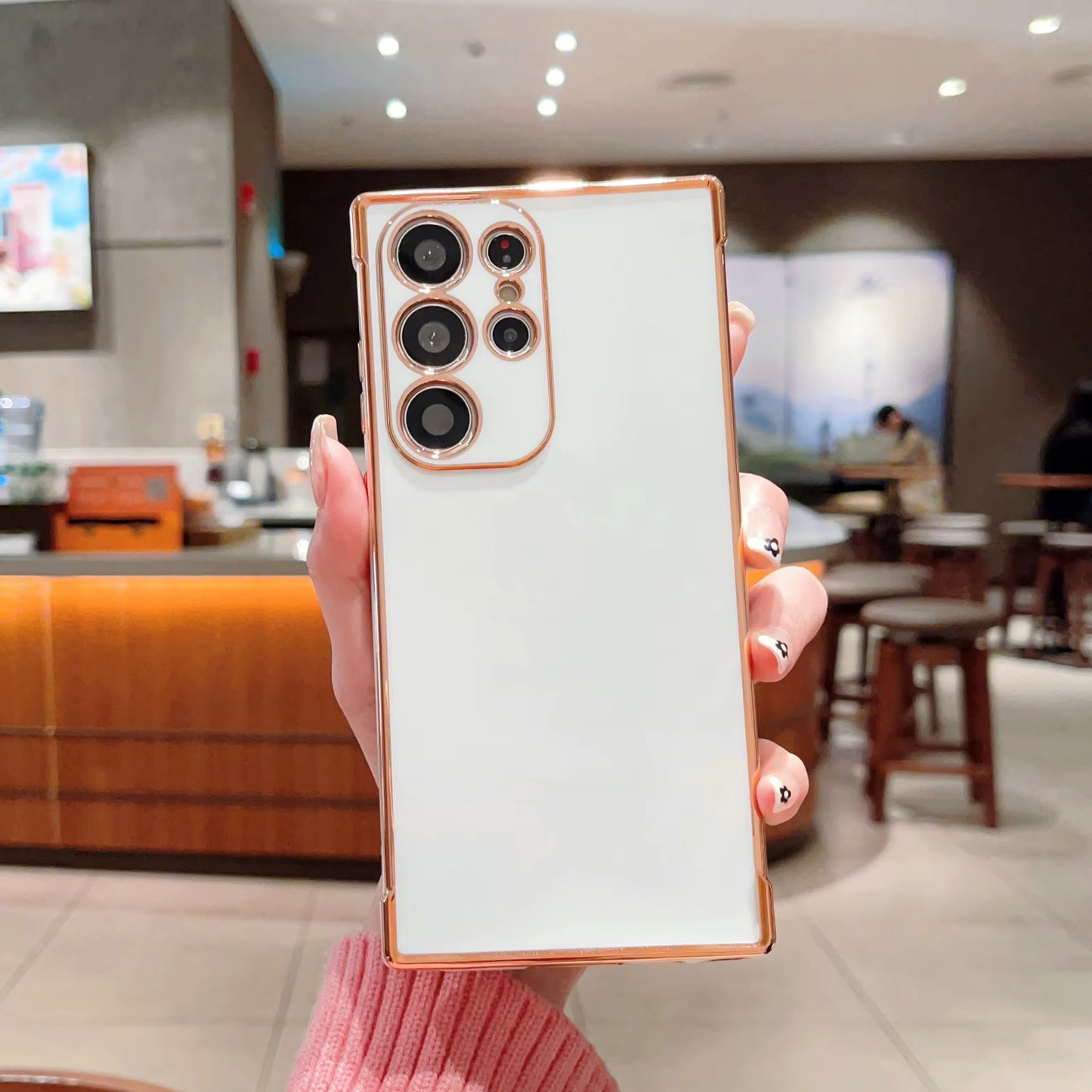 Luxury Plating Shockproof Soft TPU Phone Case for Samsung