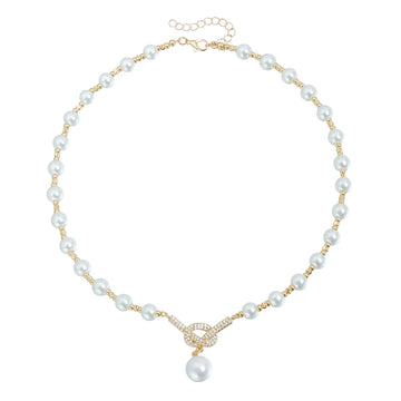 Elegant Imitation Pearl Necklace for Women