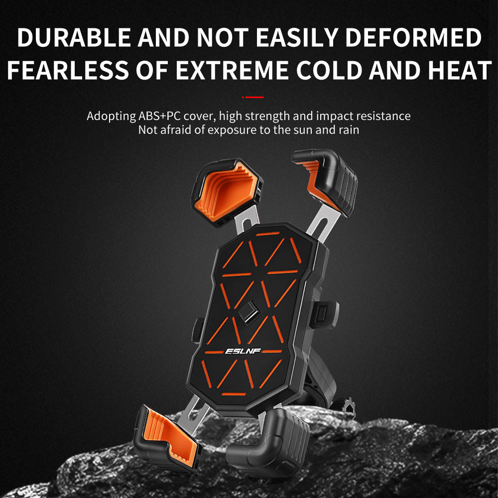 Universal 360 Degree Bike Phone Mount – Quick Release Holder for Motorcycles & Bicycles