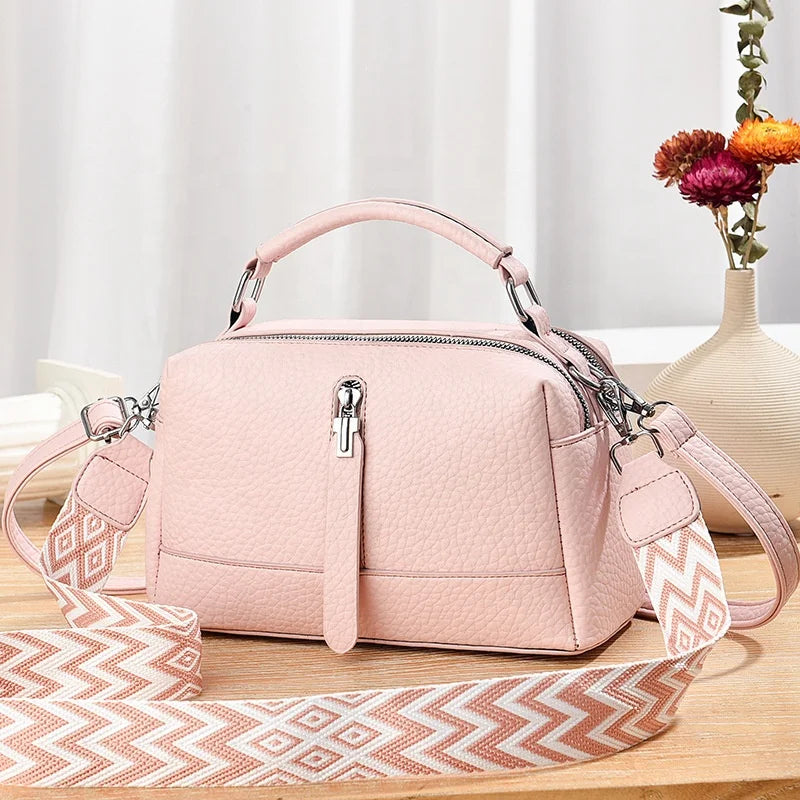New Style Korean Fashion Handbag Large Capacity Solid Color