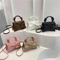 Autumn New Simple Solid Color Portable Shoulder Small Square Bag