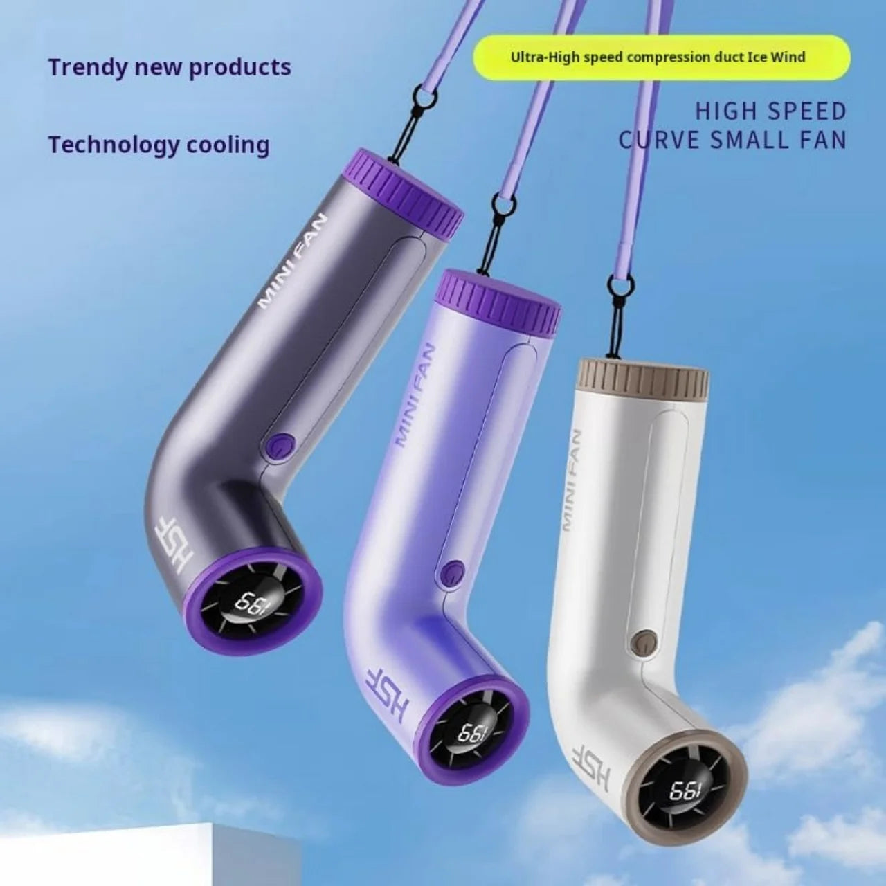 Treading 2026 Portable Mini Turbo Fan High-Speed Rechargeable