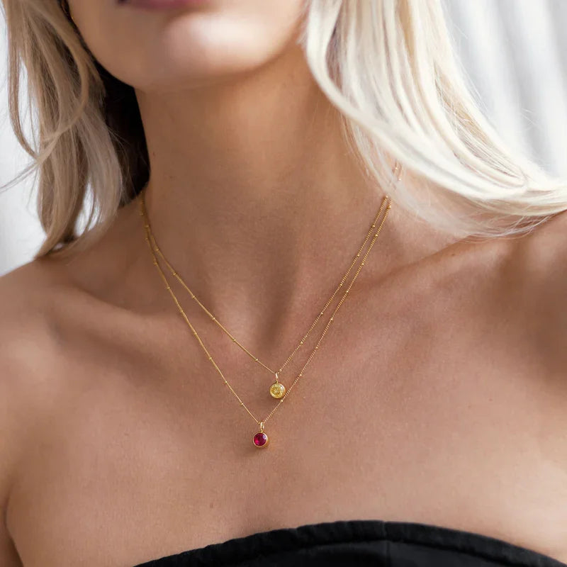 18K Gold Plated Pearl Layered Necklace