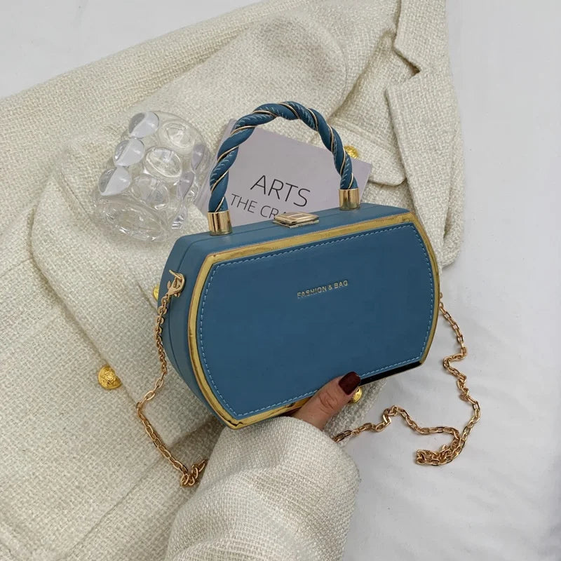 New Fashionable Women's One Shoulder PU Leather Handbag