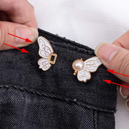 Eco Butterfly Button Set – 8pcs Zinc Alloy Clips(3-Piece Combo)