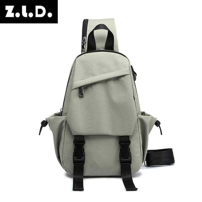 Men's Vintage Waterproof Durable Polyester Chest Crossbody Bag