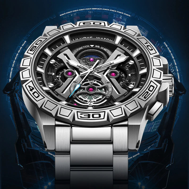 LILUOKE Luxury Top Brand Men Watches