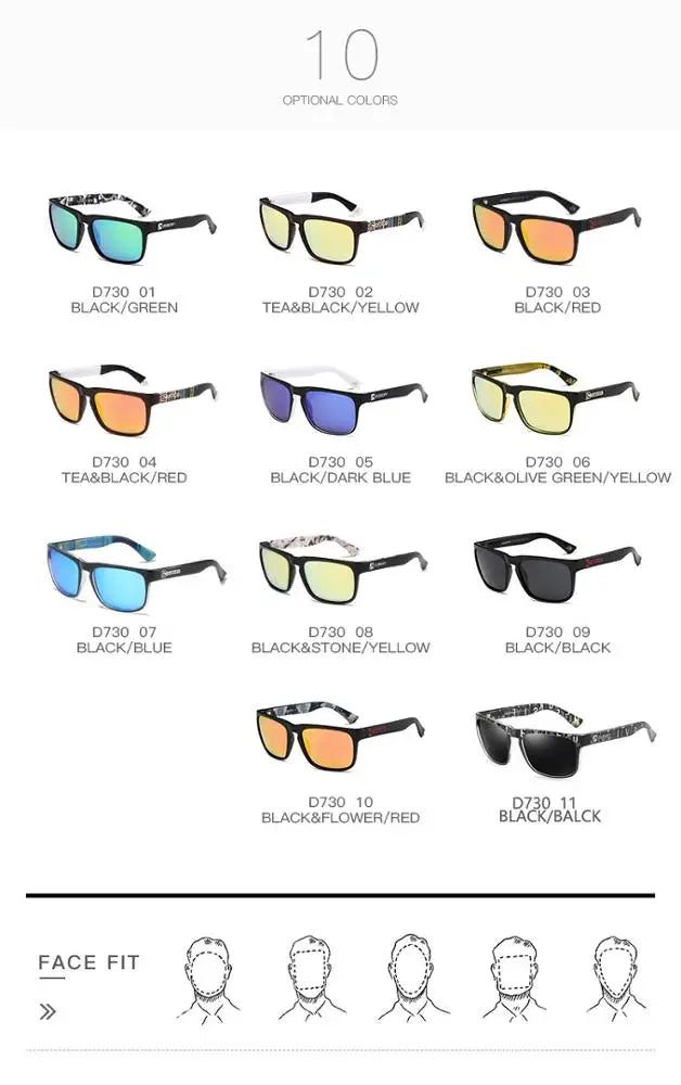 Dubery 730 Polarized Sunglasses for Men & Women