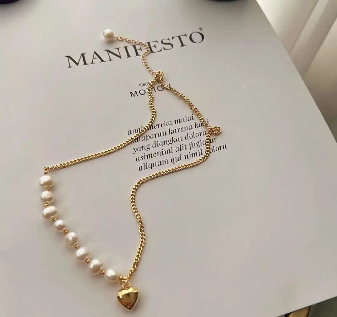 Luxury Baroque Pearl Necklace - 7-8MM Pearls